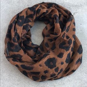 Cheetah print infinity scarf
